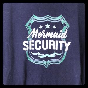 Kids Mermaid Security shirt NEW